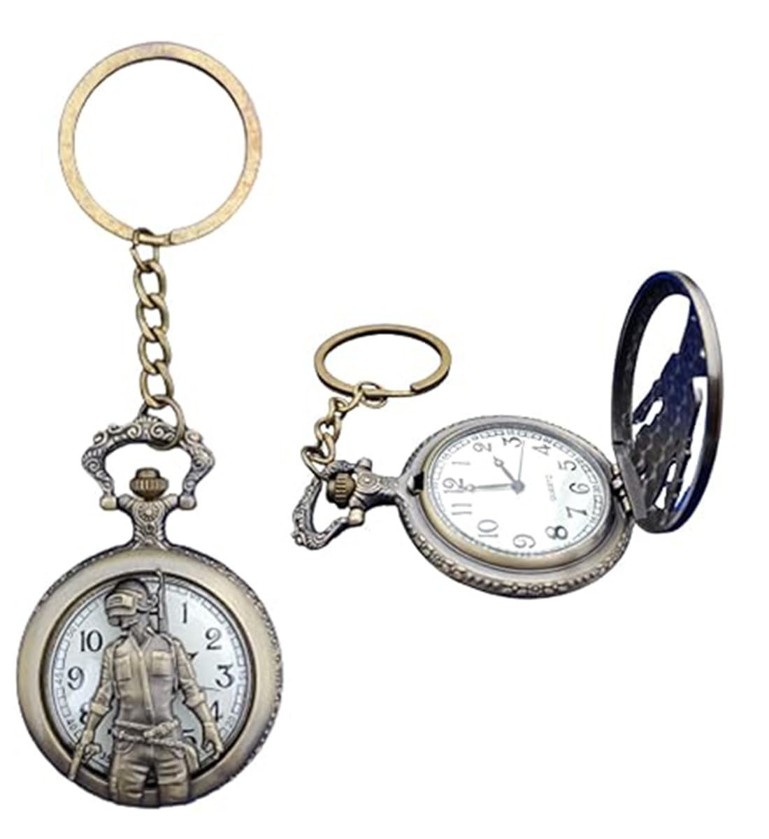 Vintage Pocket Watch Keychain - Harry Potter Style -6