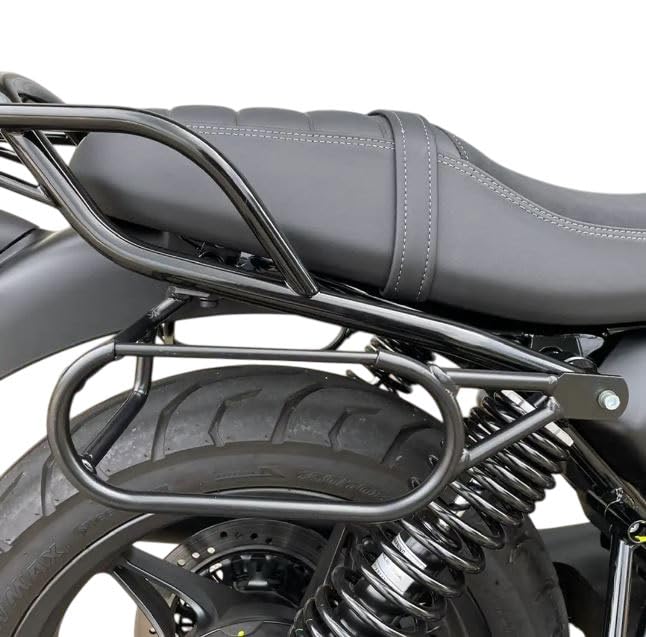 Cafè Race Telaietti per borse laterali a sgancio rapido neri compatibili con Moto Guzzi V7 850