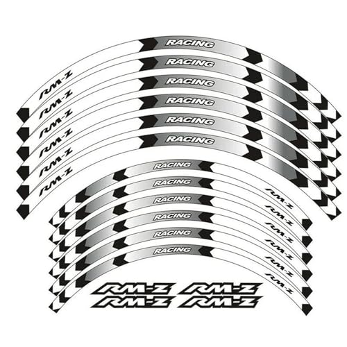 Autocollants jante Suzuki RMZ450 réfléchissants pour moto custom 2005-2020