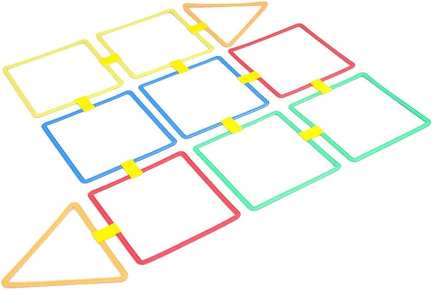 Kids Hop Floor Hopscotch Ring Game Set, Home Kindergarten Family Games Balance Coordination Physical Training Game Equipment