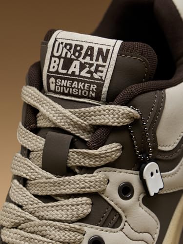 Image of The Souled Store Urban Blaze: Women and Girls Colorblocked Lace Up Low Top Stylish Sneakers with Flexibility & Comfort