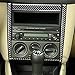 RRX Car Center Console Panel Frame Cover Sticker Carbon Fiber Decal CD AC Control Cover Trim for VW Bora Jetta Mk4 ‎R32 GTI Golf4 Golf 4 1999-2004 Car Interior Stickers (Black)