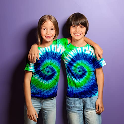 Image of Kids Tie Dye Shirt 6-18 Years Children Hippies Senior Tie-Dye Tee Tshirt for Boys' Girls'