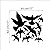 PIVBY Window Alert Bird Stickers - Protection Against Bird collisions, Black (Pack of 12 Decals)