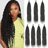 【DiFffrent Styles】: Deep wave braids are easy to separate and install.You can braid different hairstyles according to your preference, such as bohemian box braid, goddess box braid, natural wave braid and more curly braided hairstyles, you can also wear it on any occasion and show your charm.