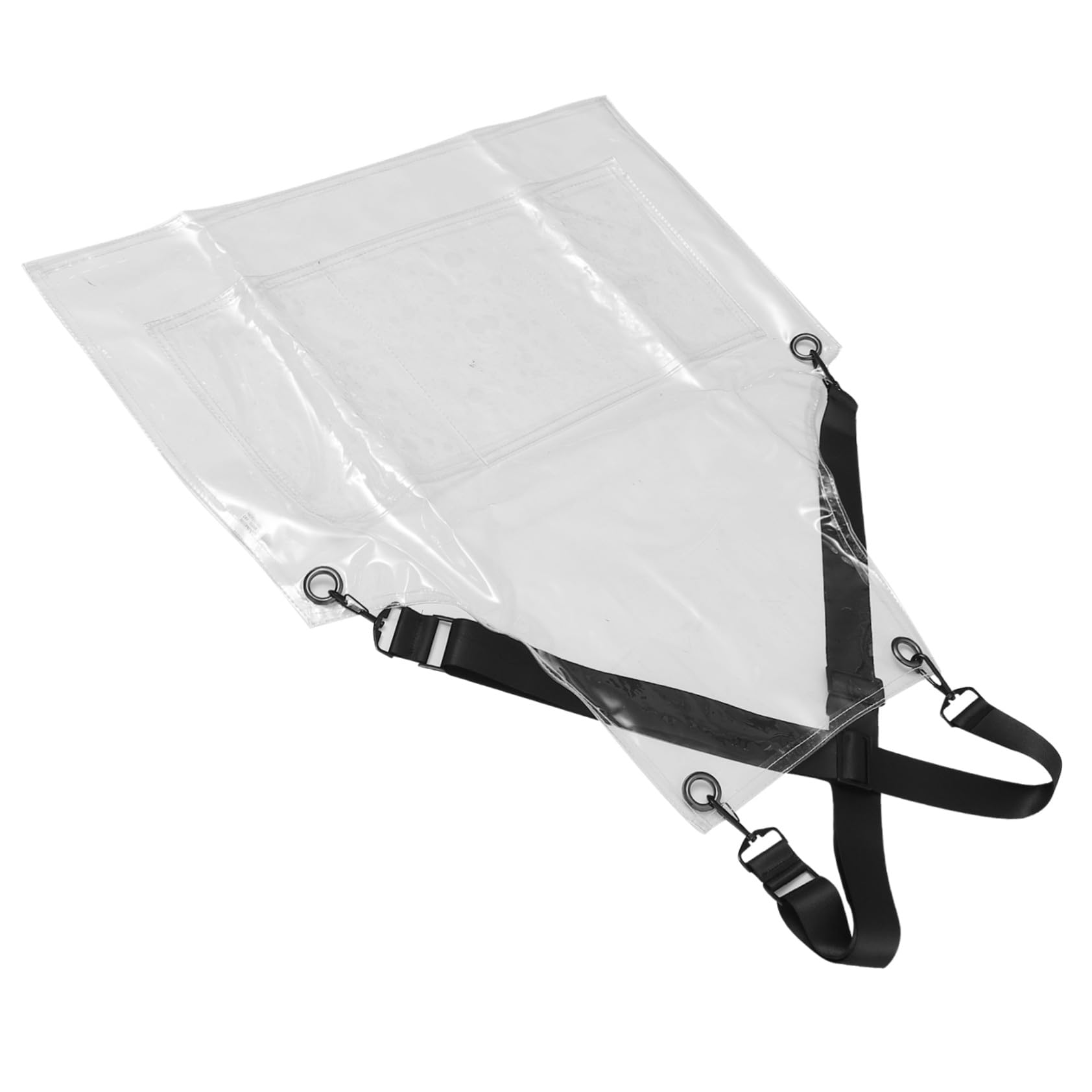 Delantal Impermeable Delantal De Cocina De Plástico Transparente Con 2 Espaldas Cruzadas Ajustables Y Extraíbles