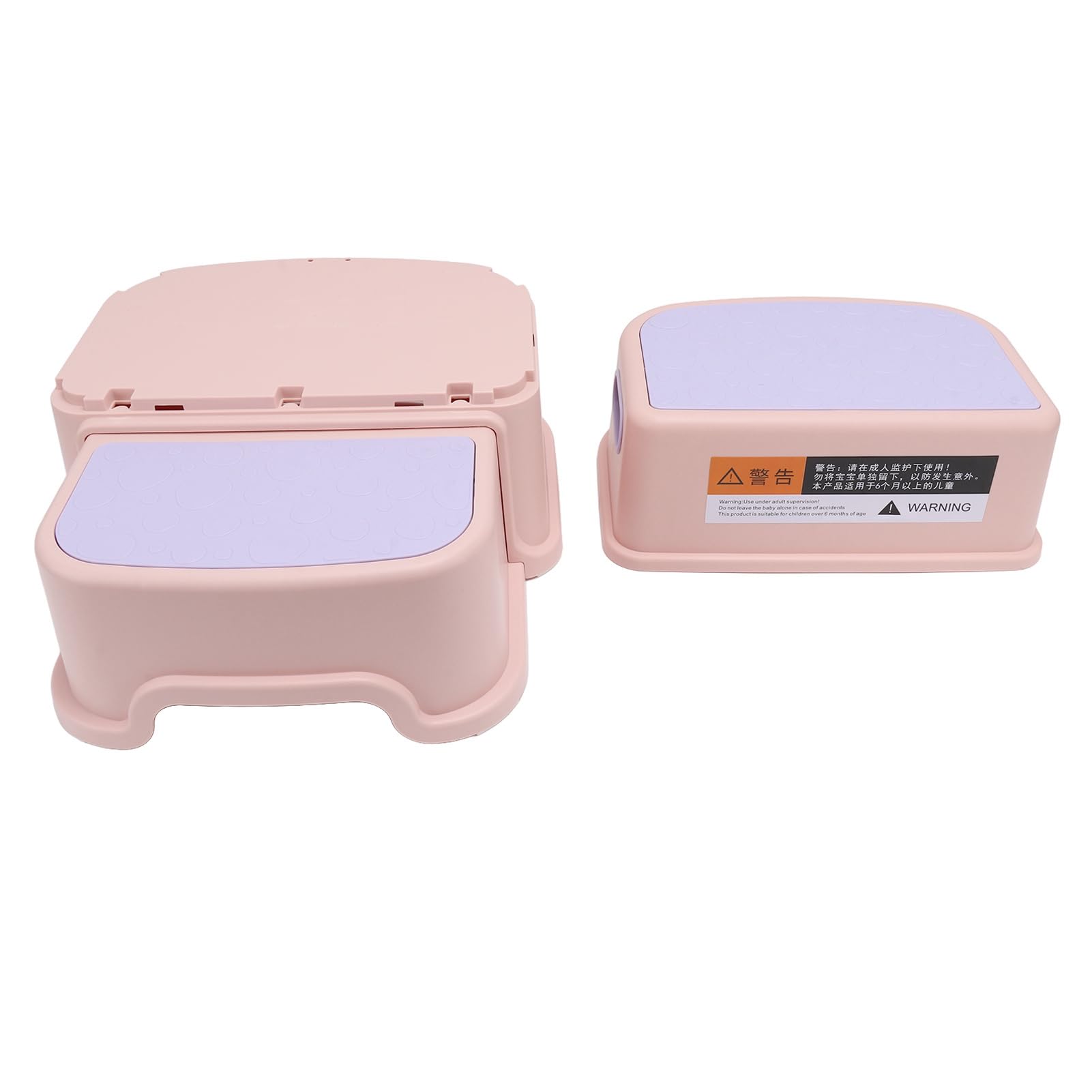 Repose-pieds pour enfants rose avec hauteur scientifique stable de cuisine