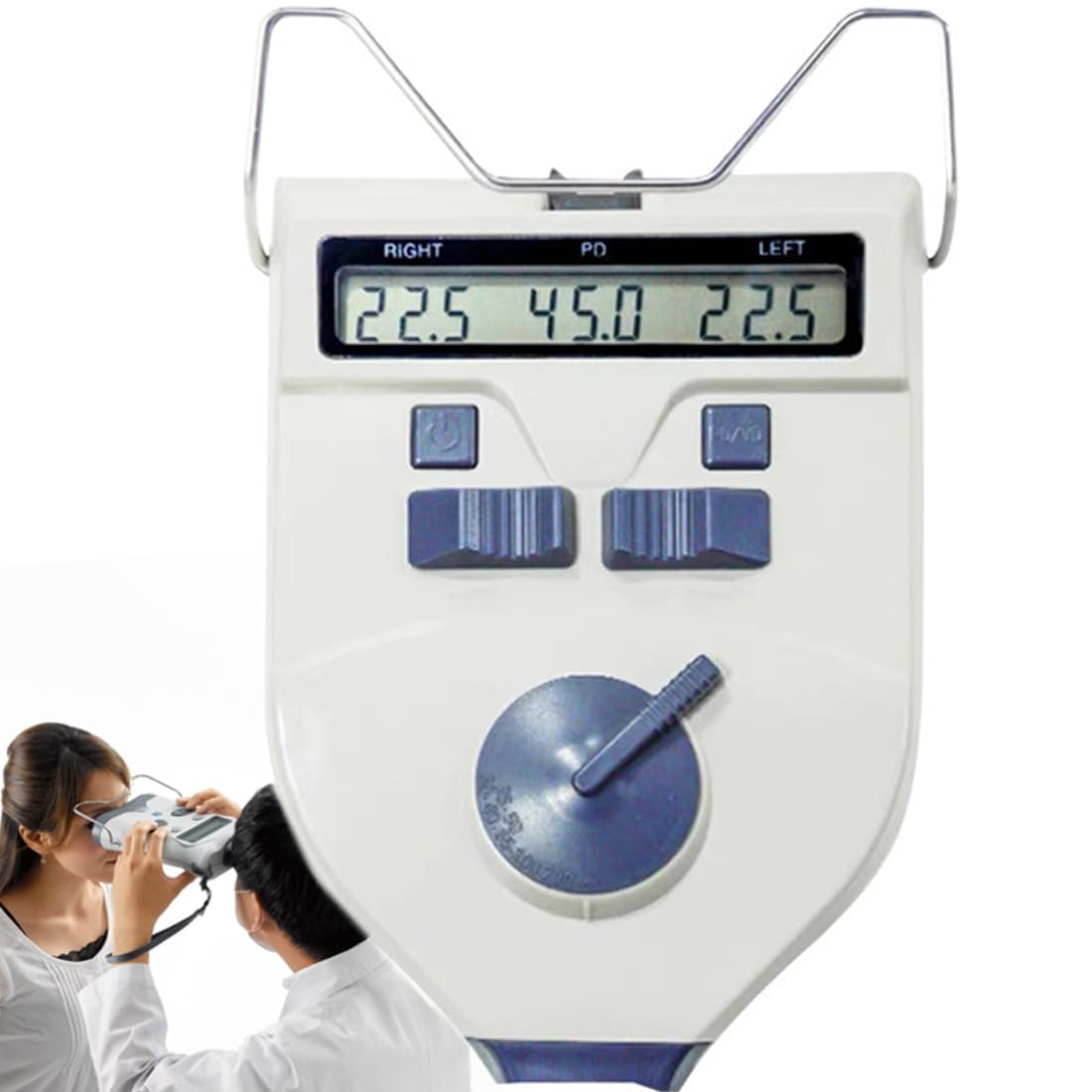 Optisches digitales Pupilometer, 45-82 mm Pupillendistanzmessgerät, optisches PD-Meter mit LCD-Display, für Optometrie und Optiker-Brillentests