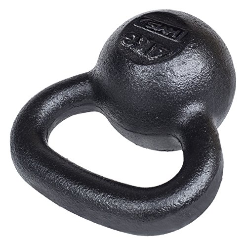 HMS Unisex's 17-64-010 5907695517774 CAST Iron Kettlebell, Black, One Size