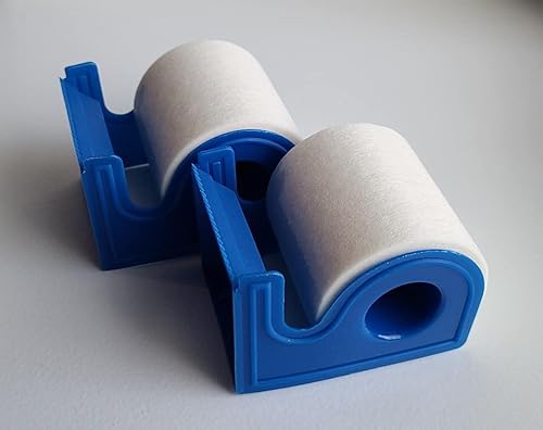 MICROPORE - Cinta de papel de 2 x 10 yardas, color blanco con dispensador multiuso, extensión de pestañas, paquete de 2 unidades