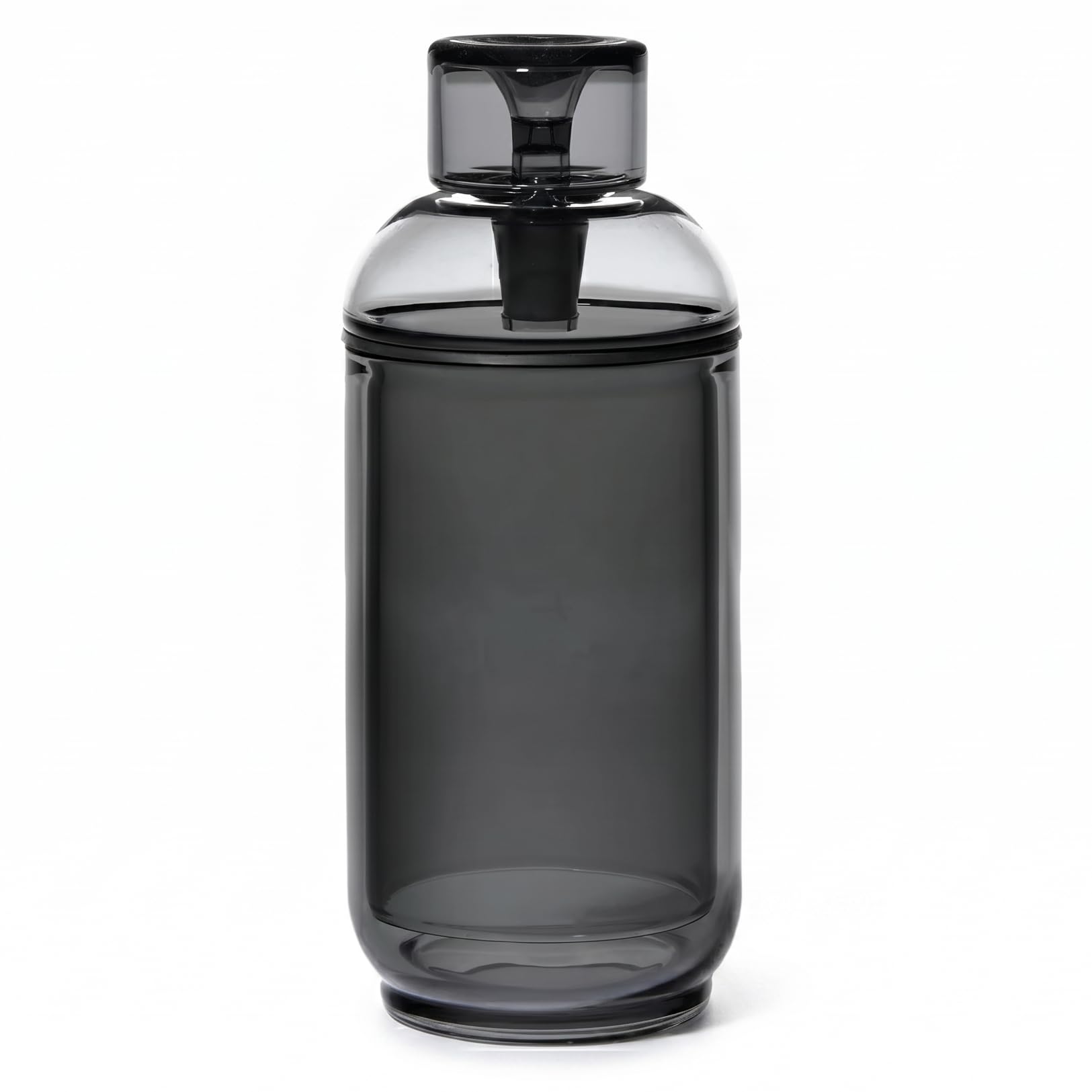 NWTN Home Vesper Bong de Vidrio Borosilicato, Pipa de Agua Gravity de Sobremesa Vintage con Cazoleta de 14 mm, Diseño Decorativo (Carbón)