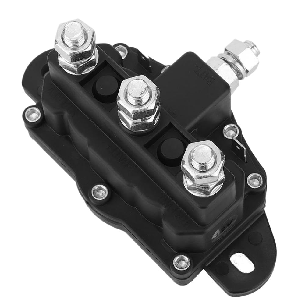 Contacteur de relais de commutateur de solénoïde d'inversion de moteur de treuil de 6 bornes 12V Compatible avec