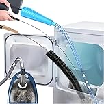 HUA JET 2-Pack Universal Dryer Vent Cleaner Kit Lint Vacuum Attachment & Lint Remover Brush for Power Washer and Dryer Vent Hose Replacement Parts (clear)