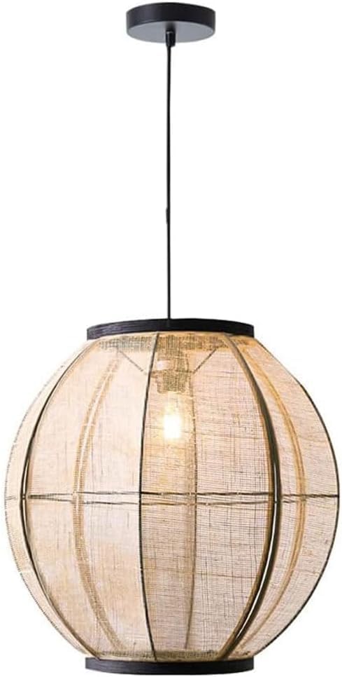 Lampe suspendue d'intérieur et lustre en tissu japonais