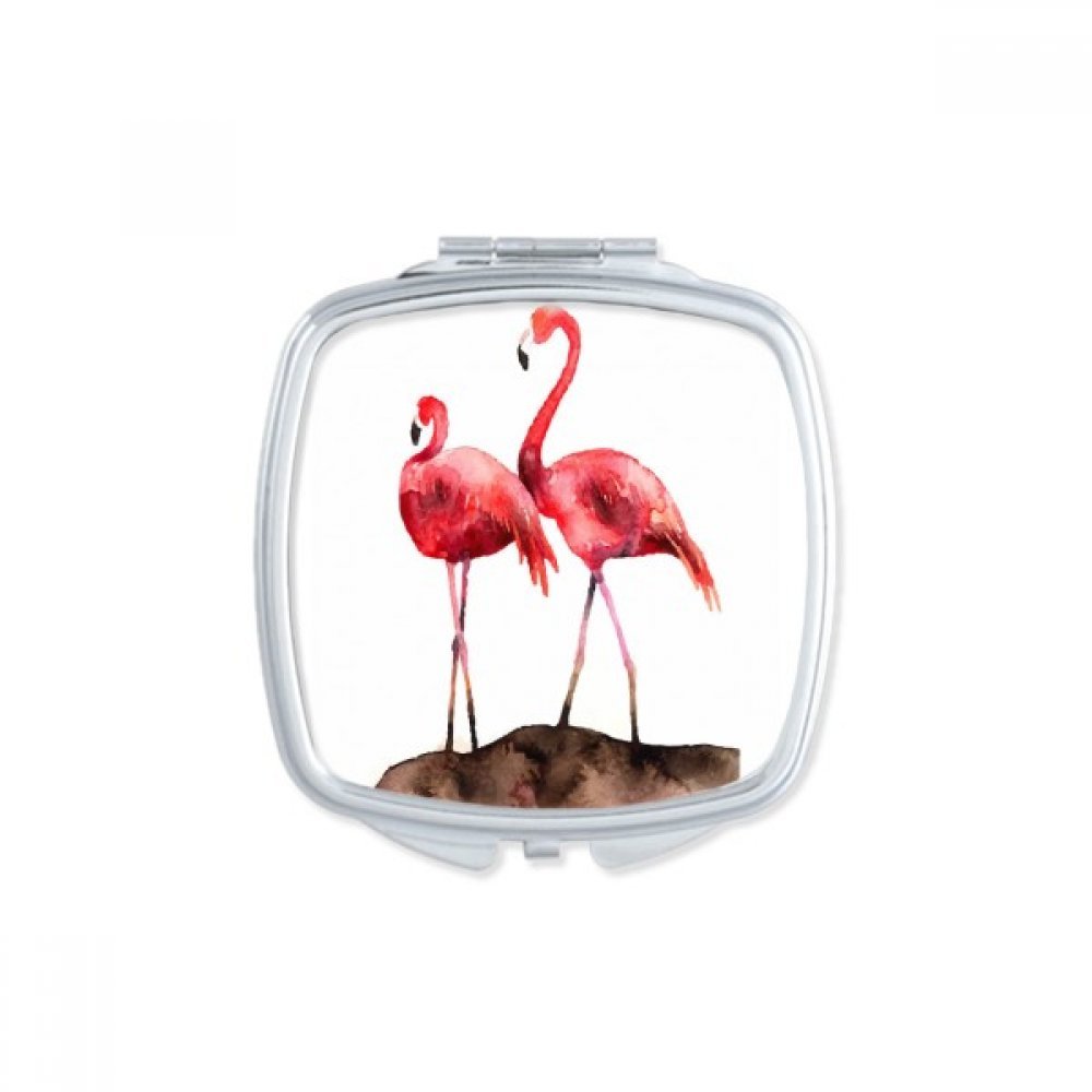 Miroir carré de maquillage à glisser dans votre sac pour les retouches au bureau