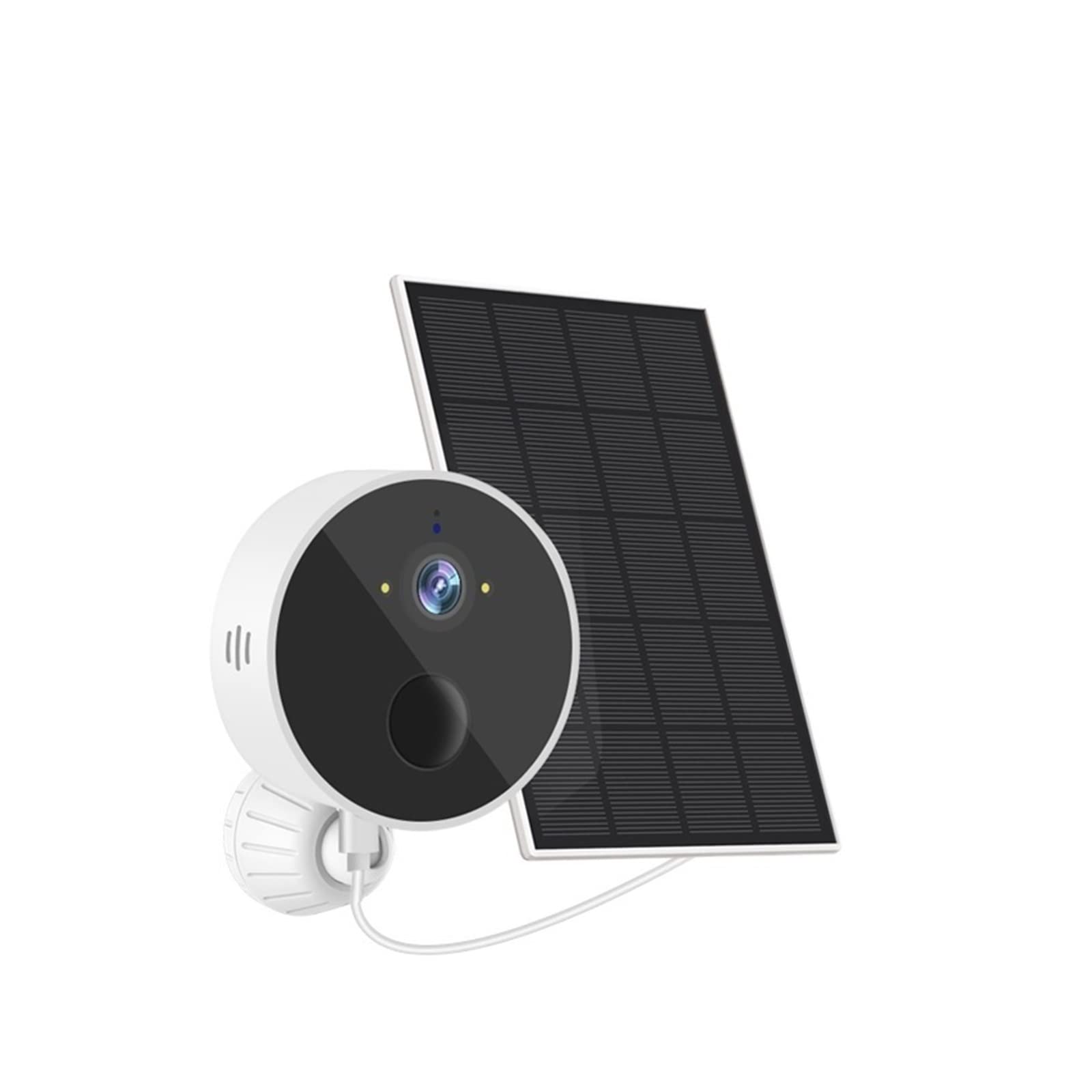 Telecamera WiFi Esterno, Telecamera Solare 1080P PIR Rilevamento Umano Sicurezza Videosorveglianza IP CCTV con Pannello Solare Ricarica Li-Batterie,Sicurezza, Antifurto(1080P No Card)