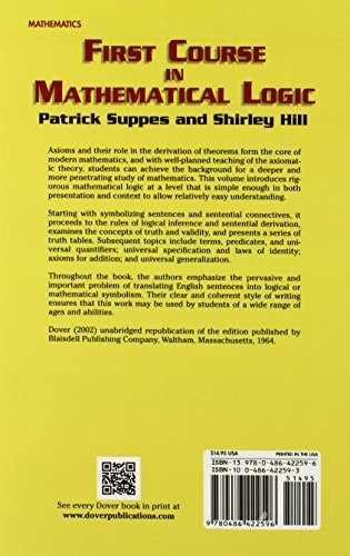 First Course In Mathematical Logic (Dover Books On Mathematics) #TOP1