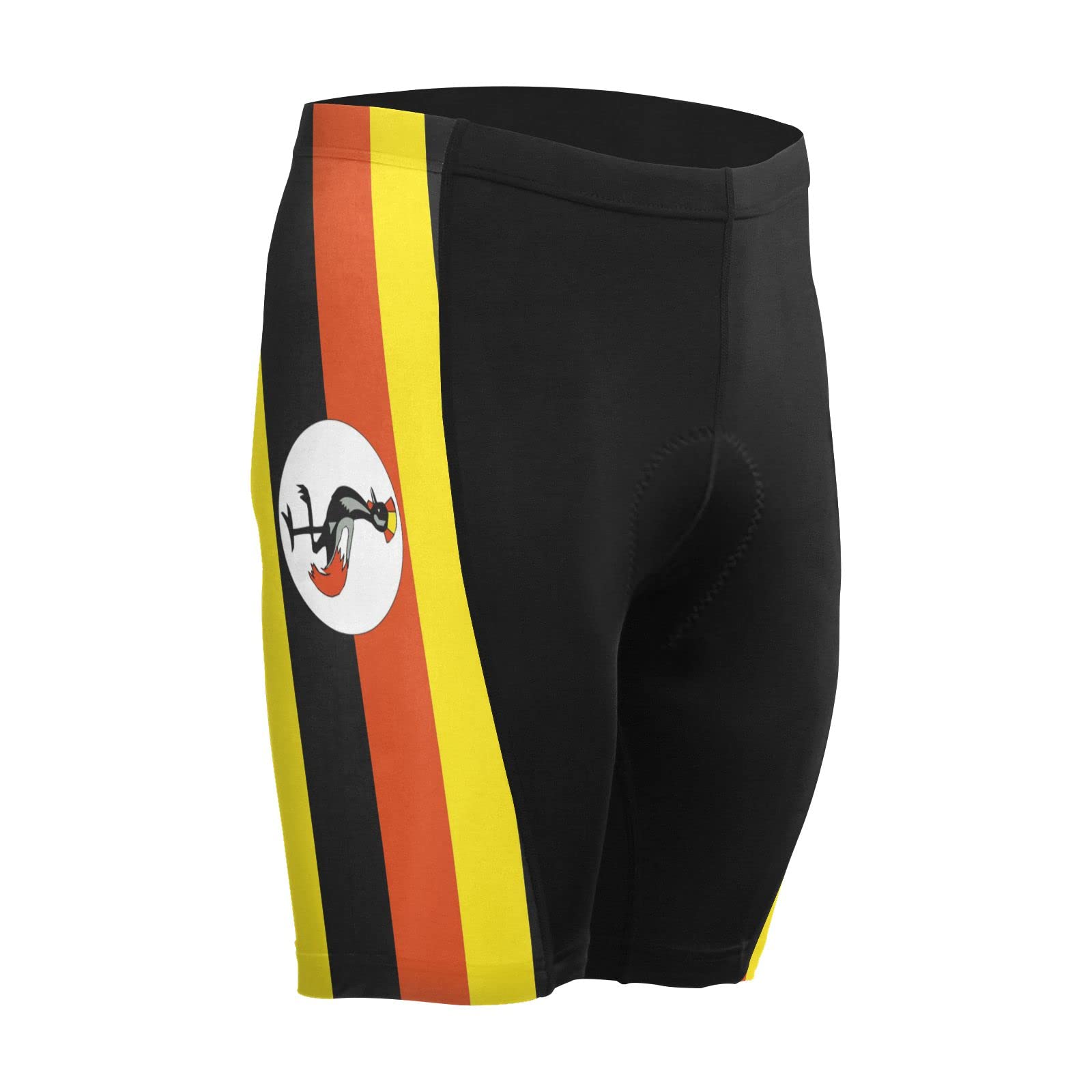 Uganda Flag Men's Bike Shorts Padded Cycling Bicycle Biking Shorts Tight Multicolor
