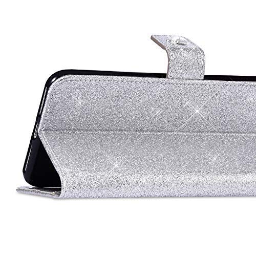 Custodia Portafoglio Con Strass Per Samsung Galaxy A20e - Farfalla Colorata - Pelle PU Con Porta Carte E Stilo - 2