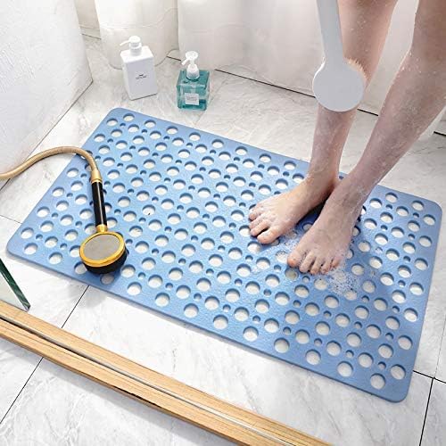 Miniatura 7 de Tapete de ducha para bañera antideslizante con ventosas y agujeros de drenaje, lavable a máquina, alfombra de baño para ancianos, 17 x 29.5 pulgadas