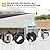 DWVO 7x4 FT Outdoor Weatherproof Storage Shed, Secure Metal Bike Shed w/Lockable Entry, Garden Storage Solution for Lawn Equipment, Tools, Waste Bin, Dark Gray