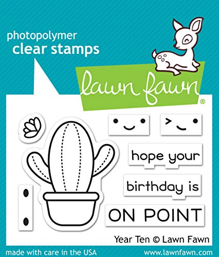 Lawn Fawn Year Ten Clear Stamps, 2"x3" (LF2236)