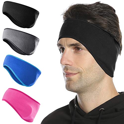 Tutuko Fleece Ear Muffs Cover, Multifunctional 2-1 Winter Ear Warmers Sports Headbands for Men Women, Warm Headwear for Cycling Skiing Workout Yoga Running