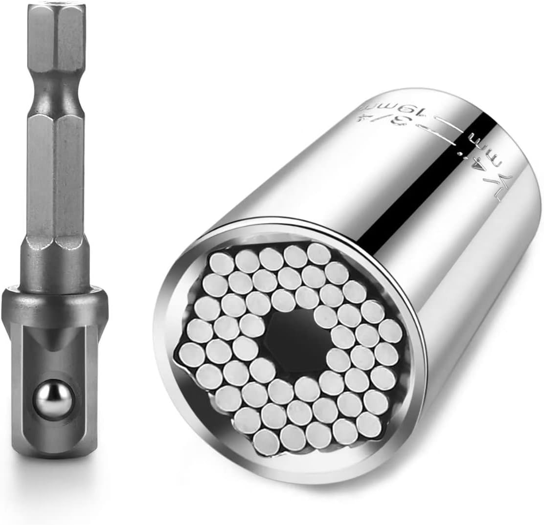 BLENDX 7mm to 19mm Ratchet Universal Sockets Metric Wrench Power Drill