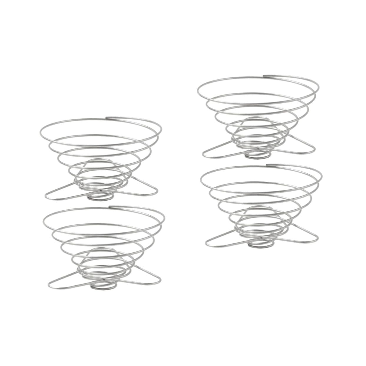 Uonlytech 4pcs Portable Coffee Dripper Filter Coffee Funnel for Camping and Travel Reusable Filter Stand for Outdoor Brewing