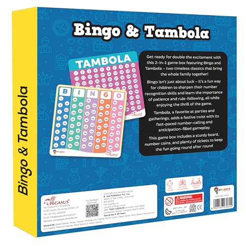 Image of popcorn Games & Puzzles Tambola Game Set for Kids & Family | Housie Board Game with 600 Tickets | Complete Family Entertainment for All (Multicolor, Pack of 1)