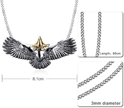 Amazon | [enconson] イーグル シルバー ネックレス ごつい いかつい