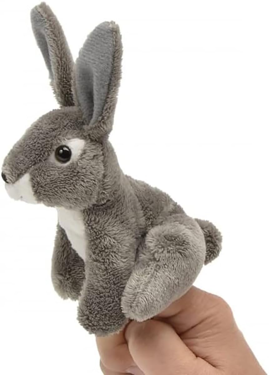 Unipak 1199JR Jack Rabbit Plush Finger Puppet, 3.5-inch Height