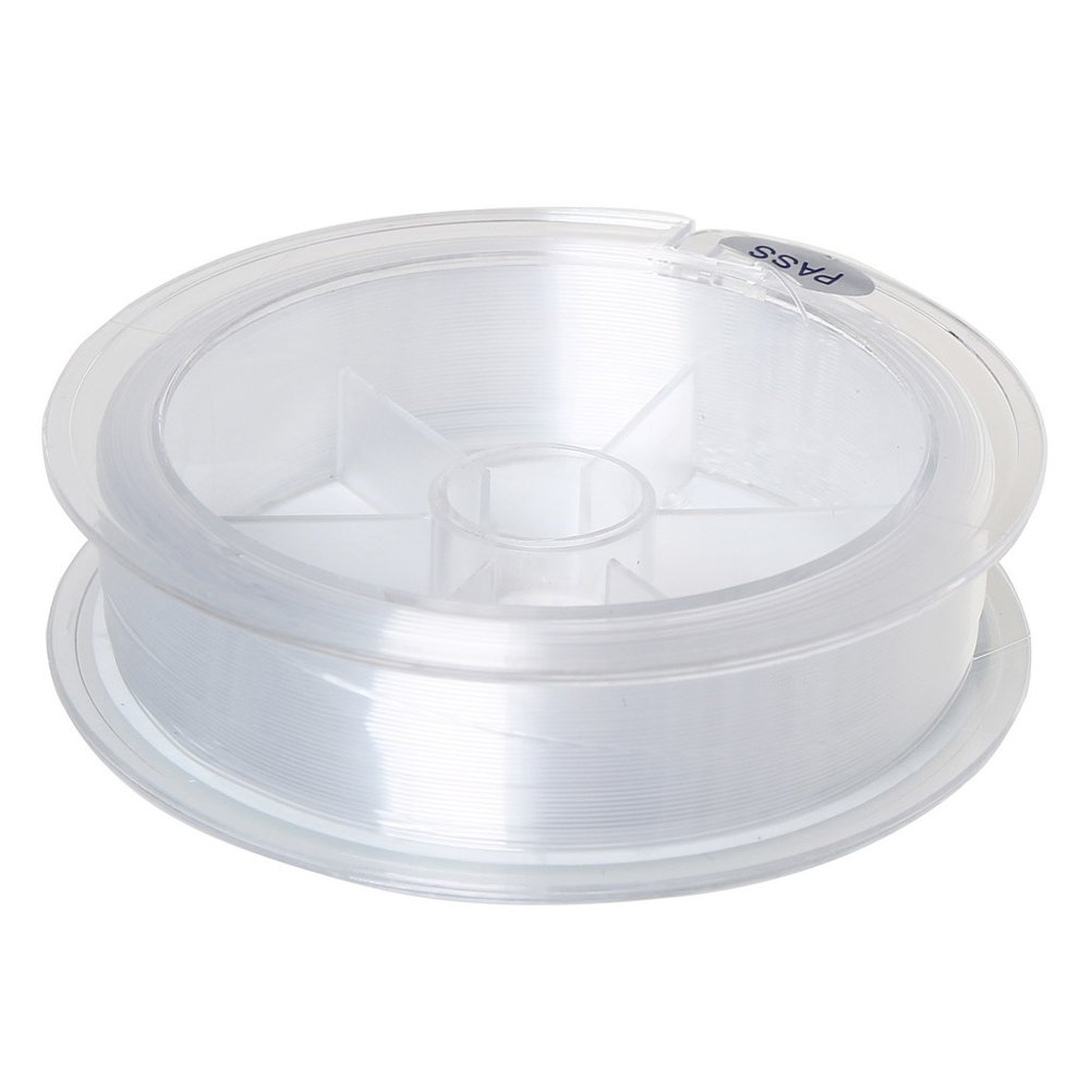 Sedal de Pesca, monofilamento, Resistente, 100 Metros, Hilo de Nailon Transparente, 0,45 mm de diámetro, Alambre de Nailon
