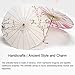 JHDDIA 32in Japanese Umbrella with Fan Classical Dance Silk Cloth Parasols for Wedding Fashion Show Chinese Umbrella Home Decorations(C)