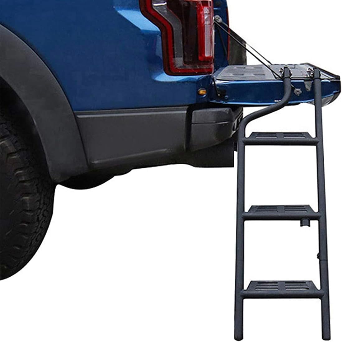 Escalade D'échelle Hayon de Voiture pour Ford Ranger 2007-2022 2023 2024, Échelle en Alliage Porte Queue Coffre de Voiture Échelle Arrière De Hayon