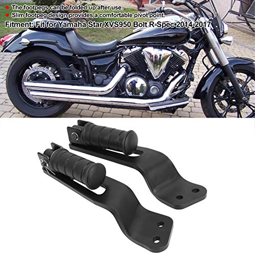 Akozon 986-7925 Foot Pegs Motorcycle Rear Footpegs Footrest Bracket Fit For Yamaha Star Xvs950 Bolt R-Spec 2014-2017 thumb #3