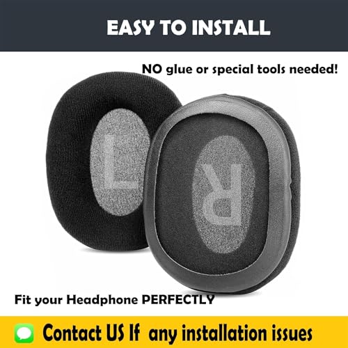 Repuesto de almohadillas HD9 para auriculares PreSonus HD9 con tela cómoda y espuma viscoelástica miniatura 4
