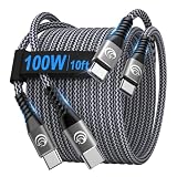 USBC to USBC 100W [10ft/2 Pack] USB C to USB C...