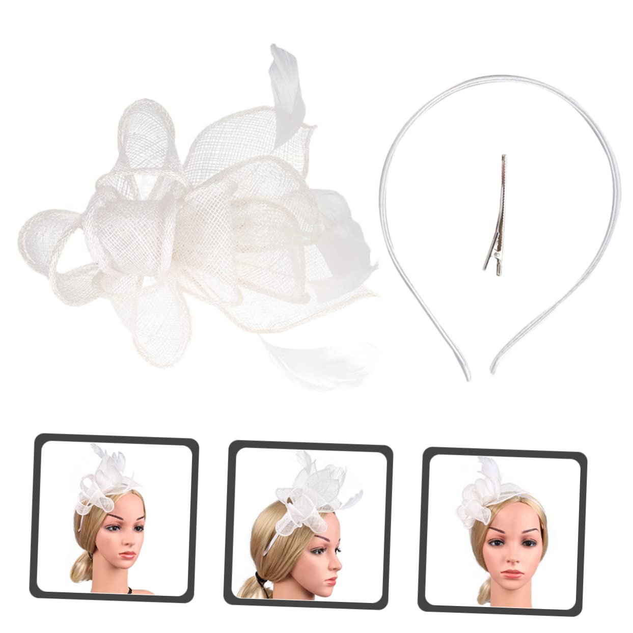 SHERCHPRY 2 clip per cappello da cocktail vintage Miss Hat