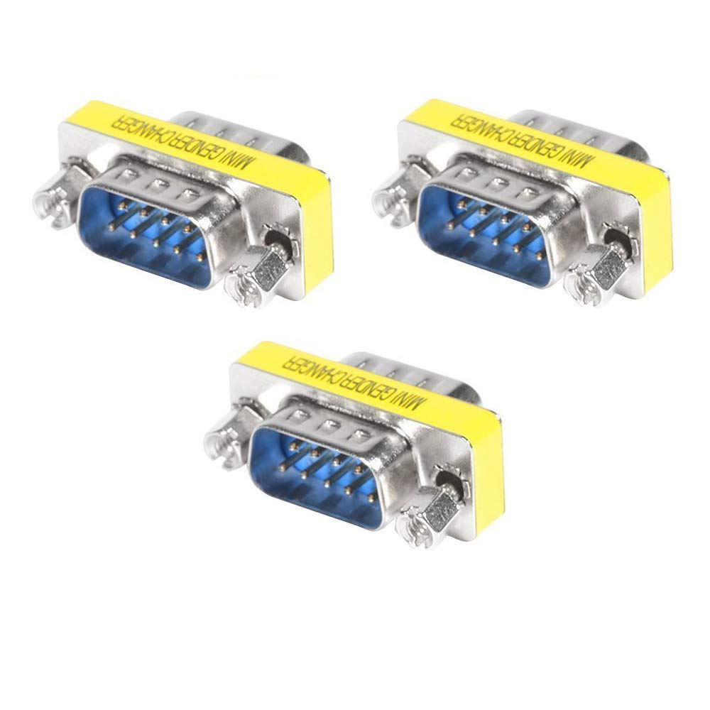 Buy TopLonger 9 Pin Male Serial DB9 RS232 Serial Gender Changer