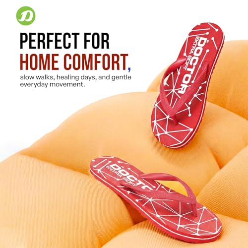 Image of DOCTOR EXTRA SOFT Women's Orthopedic and Diabetic Comfort Ortho Care, Bathroom Rubber Flip-Flops and House Slipper [OR-D-02]