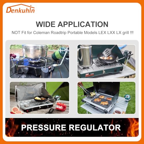 Denkuhin Gas Stove Pressure Regulator 5430 Fit for Coleman Propane Stove Grills and Fold N Go Stove, Not Suitable for Coleman Roadtrip LXE Grills - image 2