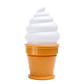 Amazon Co Jp Chengyida ナイトライトアイスクリーム デスクランプ テーブルライト ナイトライト ノベルティ Led アイスクリーム 子供向け 錐体型 寝室用 産業 研究開発用品