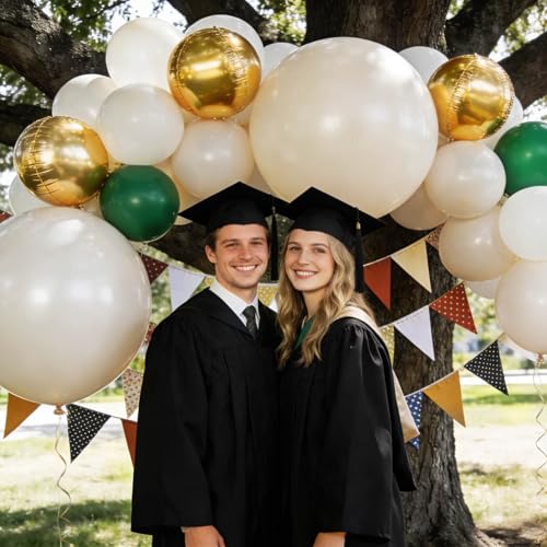 Image of 32Pcs White Sand Big Balloons 18 Inch, Round Large Latex Party Balloons for Birthday Wedding Decorations.(Sand White)
