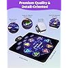 Gleamkid Dance Mat Toys for Kids: LED Light-Up 8-Button Dance Pad with Adjustable Volume, Rechargeable, Bluetooth Function, Built-in Music, 8 Modes & 3 Difficulty Levels, Xmas Gifts for Kids Ages 3-12