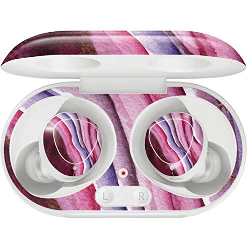 Skinit Decal Audio Skin Compatible with Samsung Galaxy Buds+ - Officially Licensed Skinit Originally Designed Plum Watercolor Geode Design