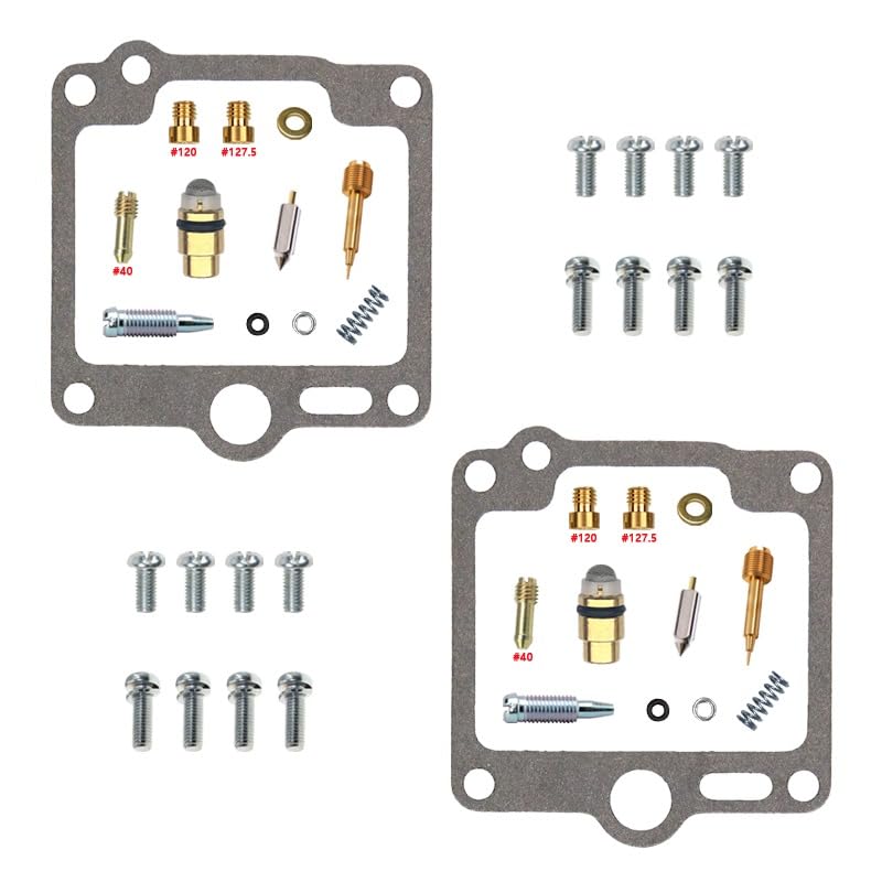 Kit de réparation carburateur XS250 1982 avec gicleurs en laiton et joints nitrile