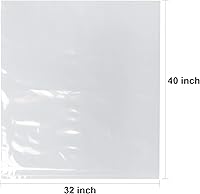 Vista 2 de LazyMe 32 x 40 pulgadas, cesta de Navidad de celofán, bolsas retráctiles grandes, transparentes, 5 paquetes