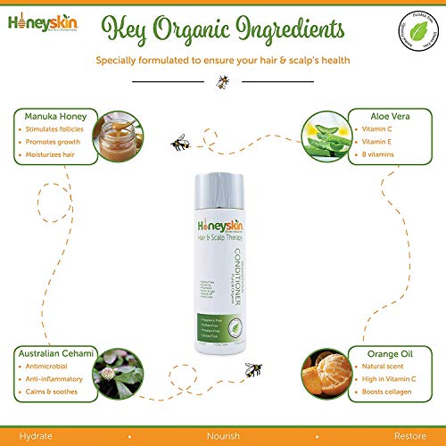 Hair Regrowth Conditioner Aloe Vera Coconut Oil, Manuka Honey Scalp