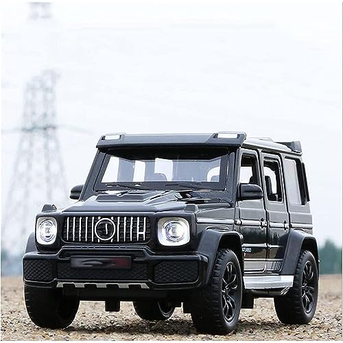 Image of 1:32 Scale G Wagon Toy Car Diecast Metal Car for Kids with Light Sound Pullback Openable Doors